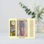 12 december   Onze dame van Guadalupe Briefkaart (Staand voorkant)