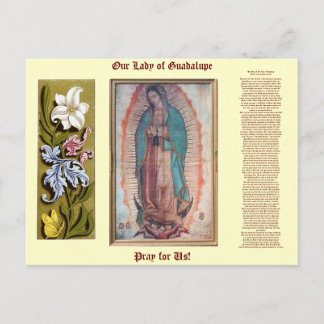 12 december   Onze dame van Guadalupe Briefkaart