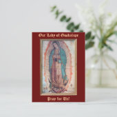 12 december   Onze dame van Guadalupe Briefkaart (Staand voorkant)