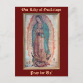 12 december   Onze dame van Guadalupe Briefkaart (Voorkant)