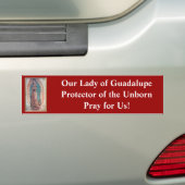 12 december Onze dame van Guadalupe Bumpersticker (Op auto)