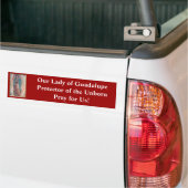 12 december Onze dame van Guadalupe Bumpersticker (Op Truck)