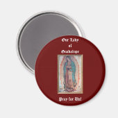 12 december Onze Lieve Vrouw van Guadalupe Magneet (Voorkant / Achterkant)