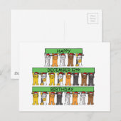 12 december - Verjaardag Cartoons Briefkaart (Voorkant / Achterkant)