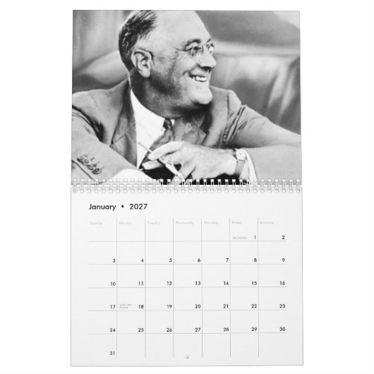 12 Democratische Presidenten Calender Kalender (Jan 2027)