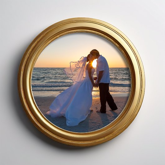 12" Diameter Cirkel Vorm Wedding Foto Afdruk