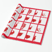 12 Dieren van de Chinese dierentuin Cadeaupapier (Uitgerold)