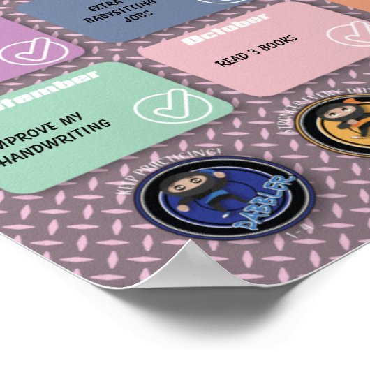 12 DOELEN IN 12 MAANDEN UITDAGING POSTER (Hoek)