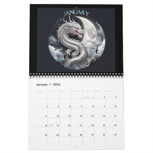 12 DRAGON's Kalender (Jan 2026)