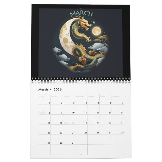 12 DRAGON's Kalender (Mar 2026)