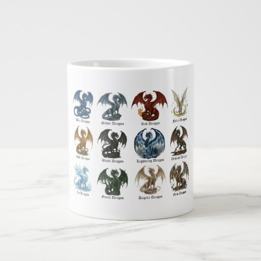 12 Draken Grote Koffiekop (Voorkant)
