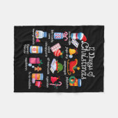 12 Drugs Of Christmas Pharmacist Technician Pharma Fleece Deken (Voorkant (Horizontaal))