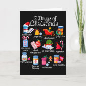 12 Drugs Of Christmas Pharmacist Technician Pharma Kaart (Voorkant)