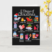 12 Drugs Of Christmas Pharmacist Technician Pharma Kaart (Gele Bloem)