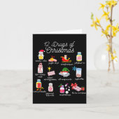 12 Drugs Of Christmas Pharmacist Technician Pharma Kaart (Gele Bloem)