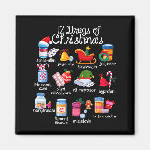12 Drugs Of Christmas Pharmacist Technician Pharma Magneet (Voorkant)