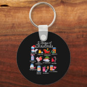 12 Drugs Of Christmas Pharmacist Technician Pharma Sleutelhanger (Voorkant)