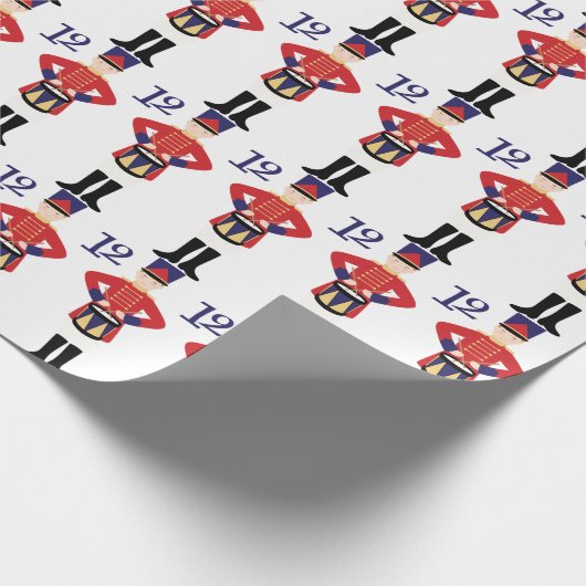 12 Drummers Cadeaupapier (Hoek)