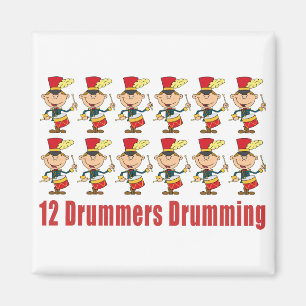 12 Drummers Drummen Magneet