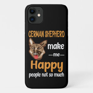 12 Duitse herder maakt me gelukkig mensen niet zo Case-Mate iPhone Case