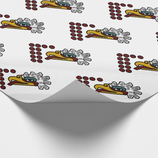 12 Eagle Aztec Day Sign Cadeaupapier (Hoek)