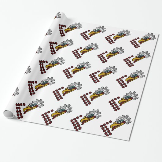 12 Eagle Aztec Day Sign Cadeaupapier (Uitgerold)
