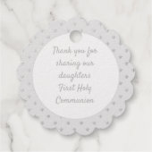 12 ECHTE KATHOLIEKE BEDANKKAARTEN 1e HEILIGE COMMU Bedankjes Labels (Achterkant)