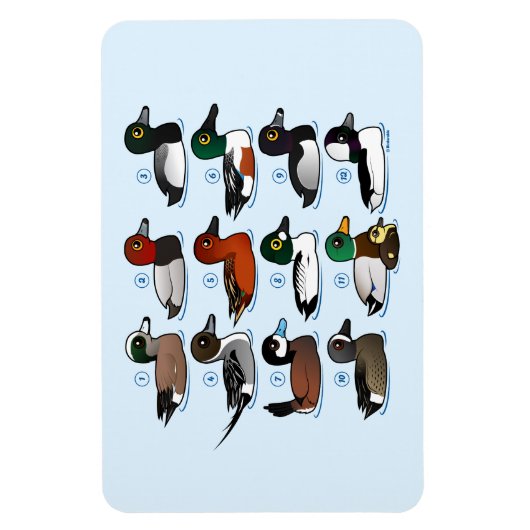 12 Eenden Magneet (Verticaal)