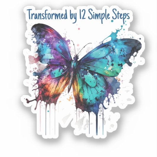 12 eenvoudige stappen sticker (Voorkant)