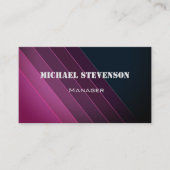 12.Elegant, strepen, gestript patroon Visitekaartje (Voorkant)