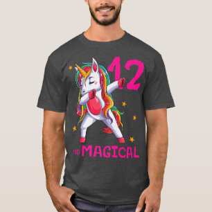 12 en 12e verjaardag van magische meisjes, 12 jaar t-shirt