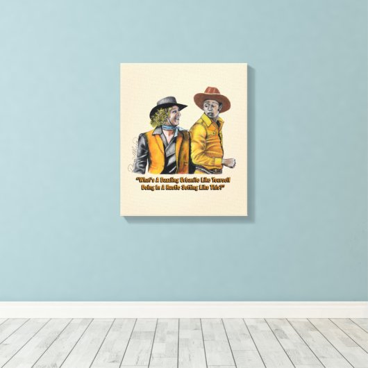 12 exclusieve blazing zadels canvas afdruk (Insitu (Houten vloer))