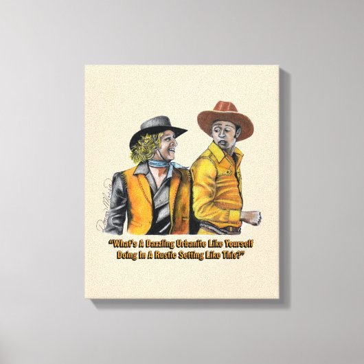 12 exclusieve blazing zadels canvas afdruk (Voorkant)