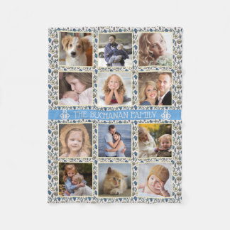 12 Familie foto-inkuilboxen voor foto's in handpal Fleece Deken