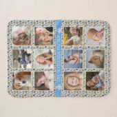 12 Familie foto-inkuilboxen voor foto's in handpal Sherpa Deken (Voorkant (horizontaal))