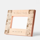 12 Familie Fotocollage Monogrammed Houten Laser Gegraveerde Lijstjes (Links)