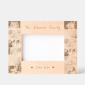 12 Familie Fotocollage Monogrammed Houten Laser Gegraveerde Lijstjes (Voorkant)