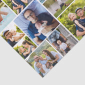 12 Family Photos Repeated in a Collage Tissuepapier (Detail)