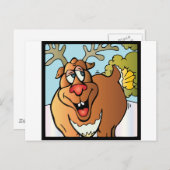 12 Farts of Christmas Reindeer Feestdagenkaart (Voorkant / Achterkant)