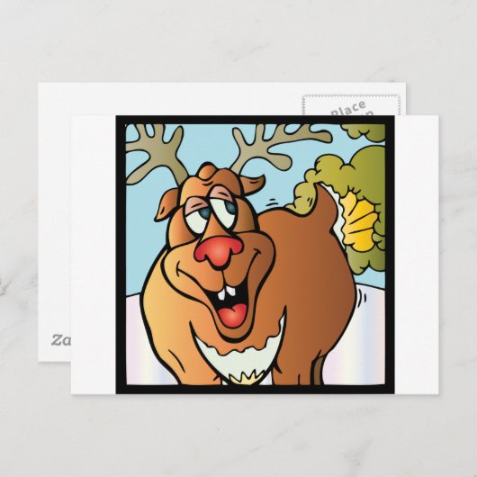 12 Farts of Christmas Reindeer Feestdagenkaart (Voorkant / Achterkant)