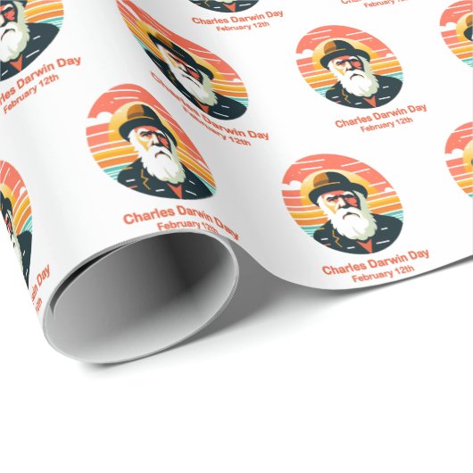 12 feb. Charles Darwin Day Cadeaupapier (Rol Hoek)