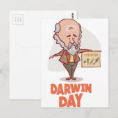 12 februari - Darwin Day - dag van waardering Briefkaart (Voorkant / Achterkant)
