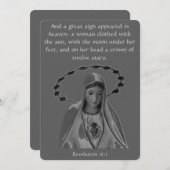 12 Feest van de veronderstelling van Mary Kaart (Voorkant / Achterkant)