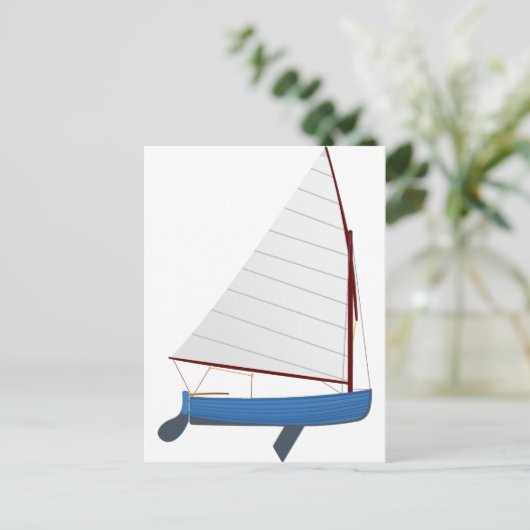 12 Foot Sailing Dinghy Briefkaart (Staand voorkant)