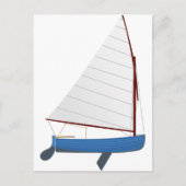 12 Foot Sailing Dinghy Briefkaart (Voorkant)