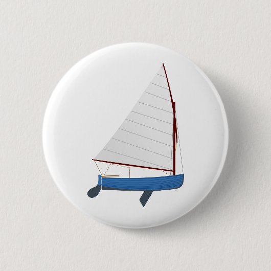 12 Foot Sailing Dinghy Ronde Button 5,7 Cm (Voorkant)