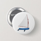 12 Foot Sailing Dinghy Ronde Button 5,7 Cm (Voorkant /achterkant)
