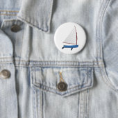 12 Foot Sailing Dinghy Ronde Button 5,7 Cm (In situ)