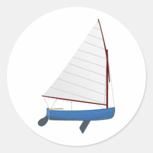 12 Foot Sailing Dinghy Ronde Sticker