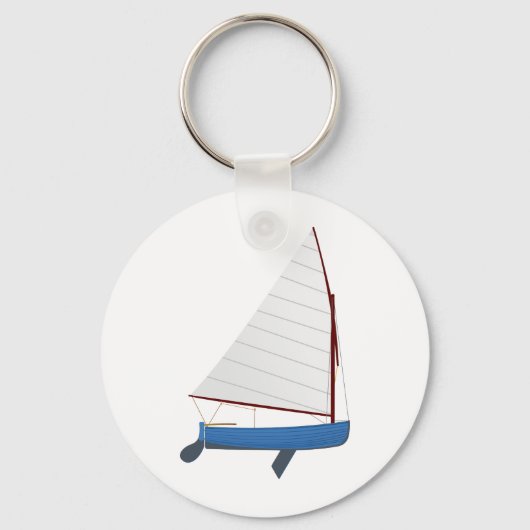 12 Foot Sailing Dinghy Sleutelhanger (Voorkant)